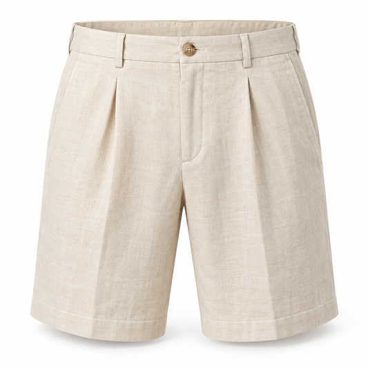 The Riviera Tailored Linen Shorts